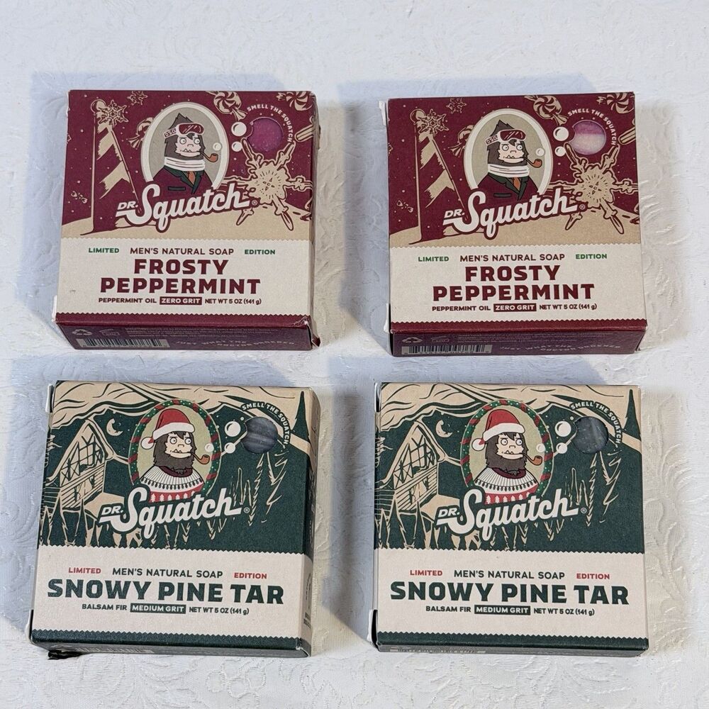 4 Dr Squatch Limited Edition Bar Soaps